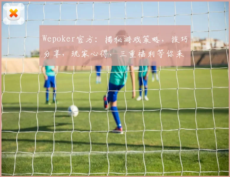 Wepoker官方：揭秘游戏策略，技巧分享，玩家心得，三重福利等你来